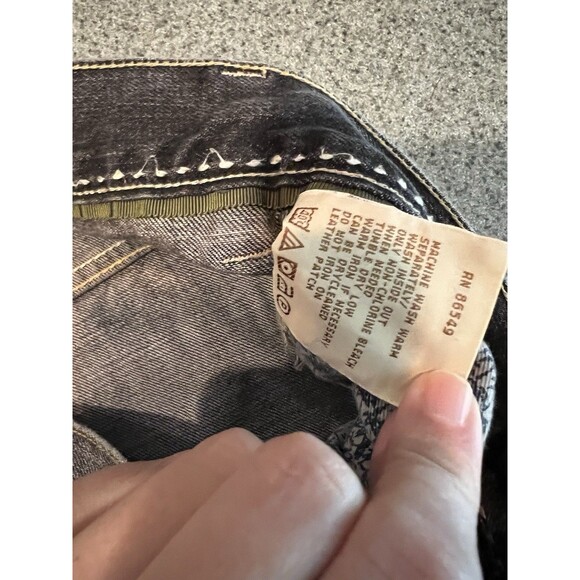 Tommy Bahama Pants Mens 36 Regular Fit Washed Black Straight Stretch Fit Jean - Picture 6 of 13